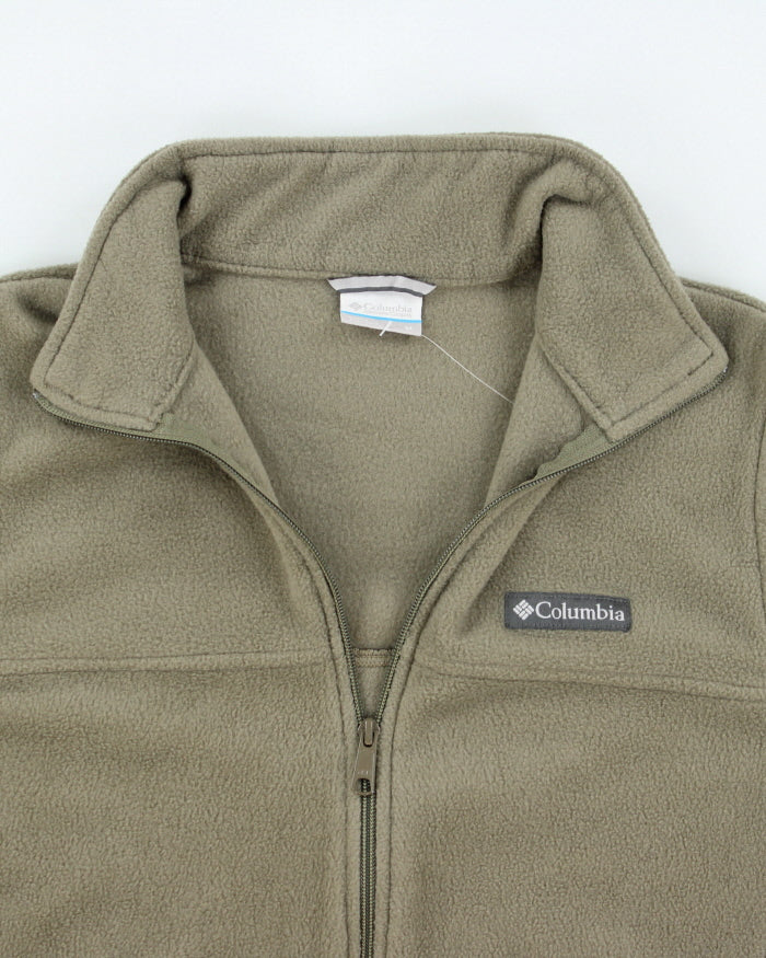 Columbia Khaki Full-zip Fleece - M