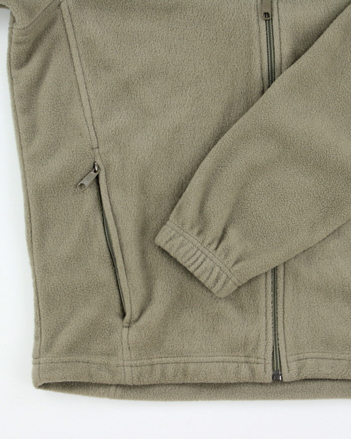 Columbia Khaki Full-zip Fleece - M