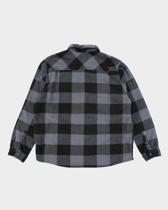 Realtree Button-Up Flannel Fleece - L