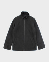 London Fog Black Full-Zip Fleece - S