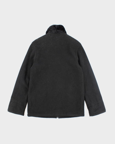 London Fog Black Full-Zip Fleece - S