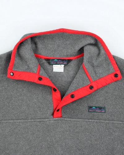 Vintage 90's Misty Mountain 1/4 Snap Button Fleece - M