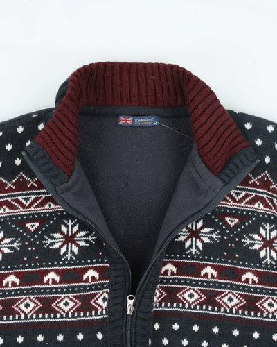 Vintage 2000's Kangol Lined Full Zip Fleece - M