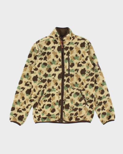 Vintage Y2K Burton Camouflage Full Zip Fleece - M
