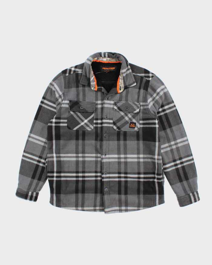 Realtree Checked Flannel Fleece - L