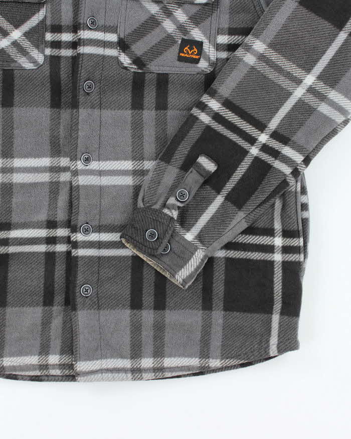 Realtree Checked Flannel Fleece - L