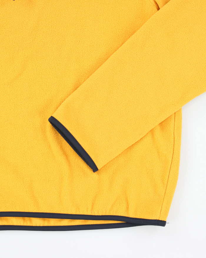 Nautica Yellow Quarter-Zip Fleece - S