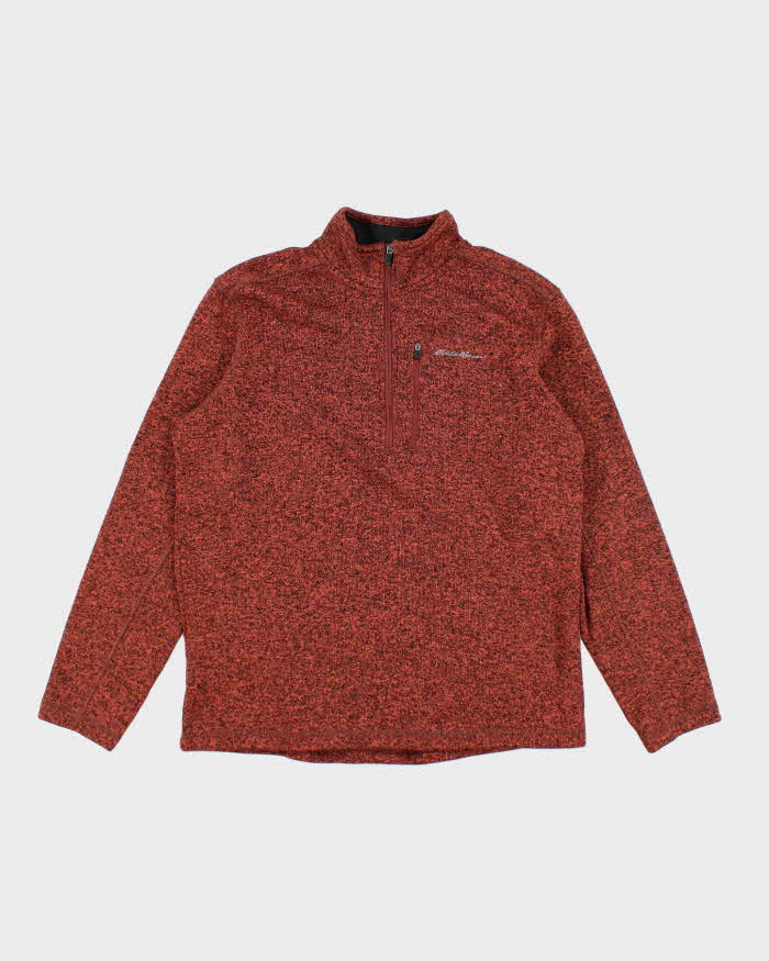 Eddie Bauer Quarter-Button Fleece - L
