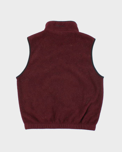 Eddie Bauer Red Sleeveless Fleece - S