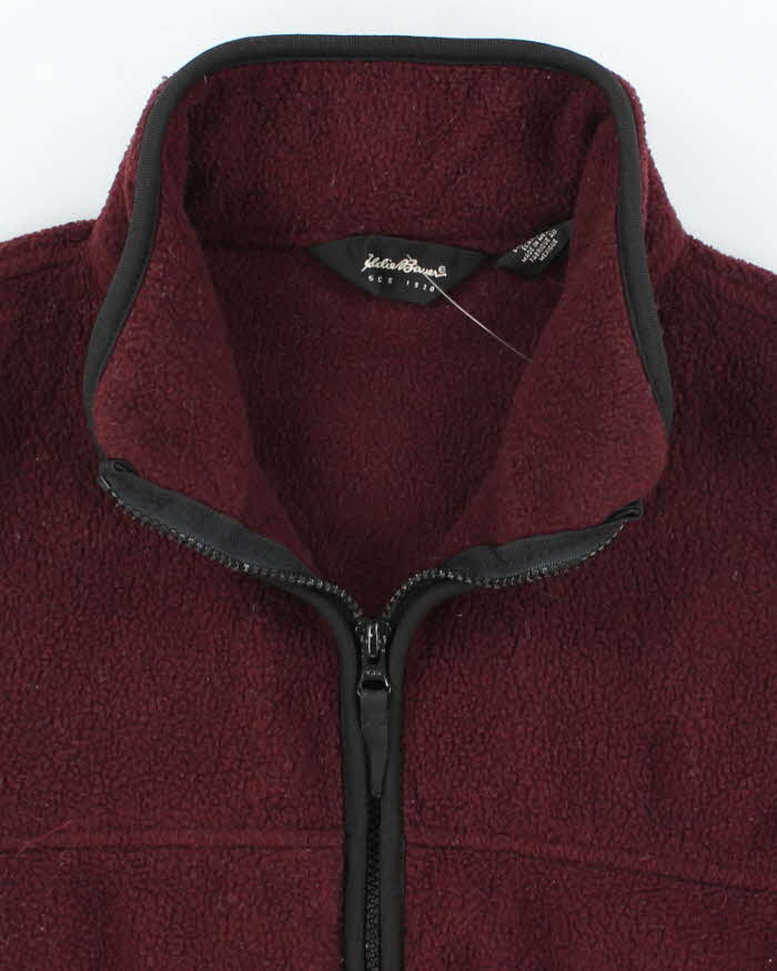 Eddie Bauer Red Sleeveless Fleece - S