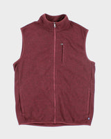 Chaps Red Sleeveless Fleece - L