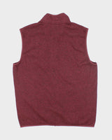 Chaps Red Sleeveless Fleece - L