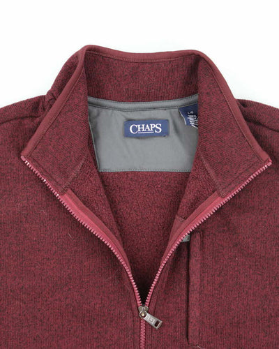 Chaps Red Sleeveless Fleece - L