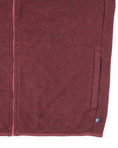 Chaps Red Sleeveless Fleece - L