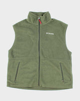 Columbia Green Sleeveless Fleece - XL
