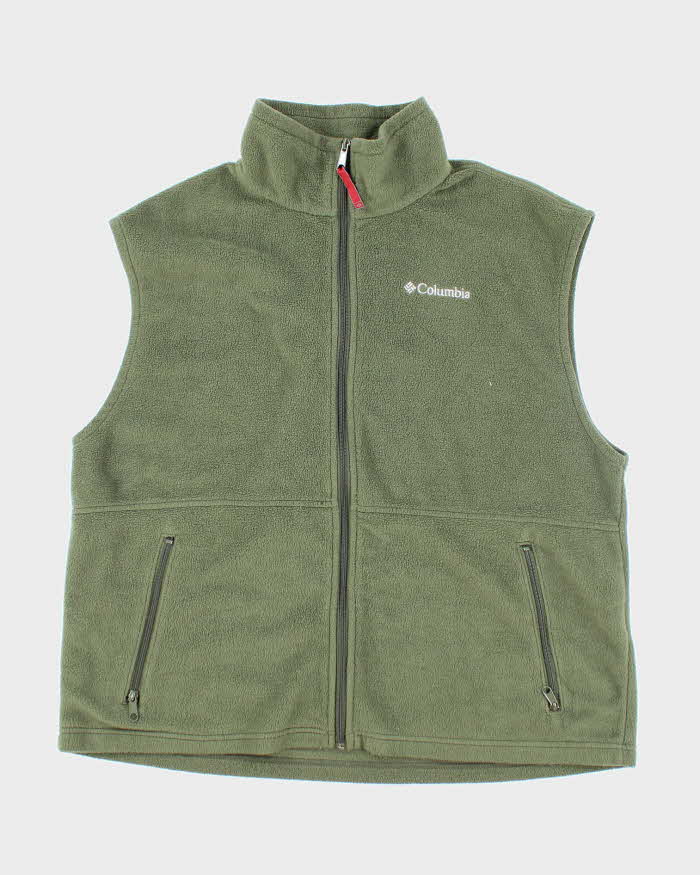 Columbia Green Sleeveless Fleece - XL