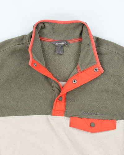 Eddie Bauer Quarter Button Fleece - L