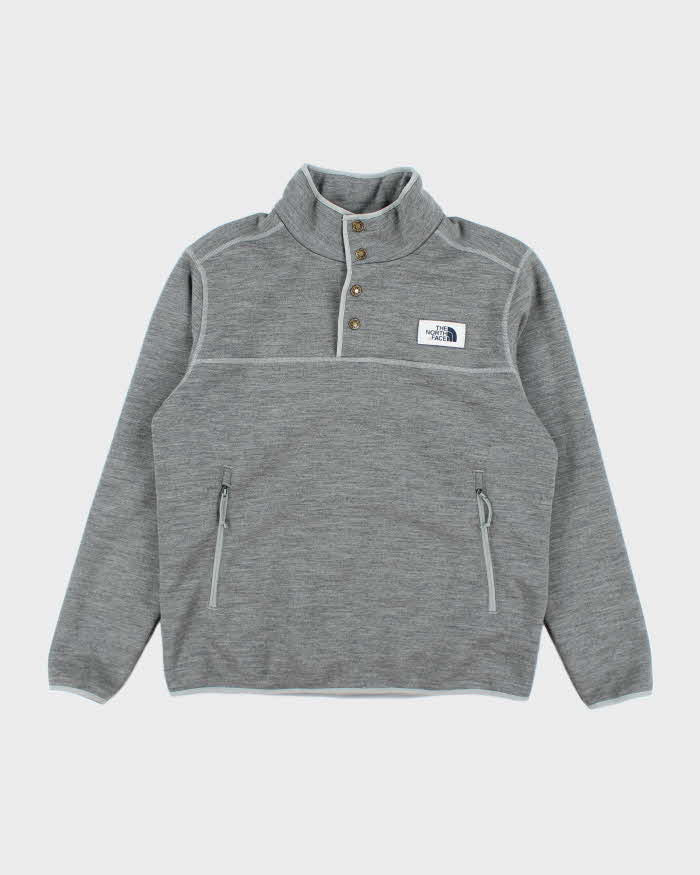 Vintage 90's The North Face Heavyweight 1/4 Snap Button Fleece - L