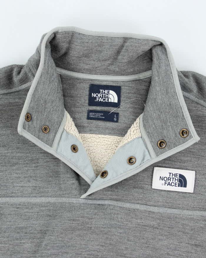 Vintage 90's The North Face Heavyweight 1/4 Snap Button Fleece - L