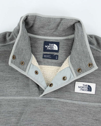 Vintage 90's The North Face Heavyweight 1/4 Snap Button Fleece - L