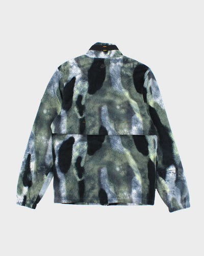 Nike Polar Tie Dye Black Volt Full Zip Fleece - S