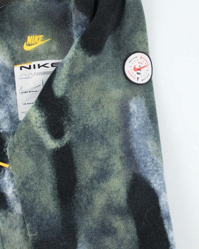 Nike Polar Tie Dye Black Volt Full Zip Fleece - S
