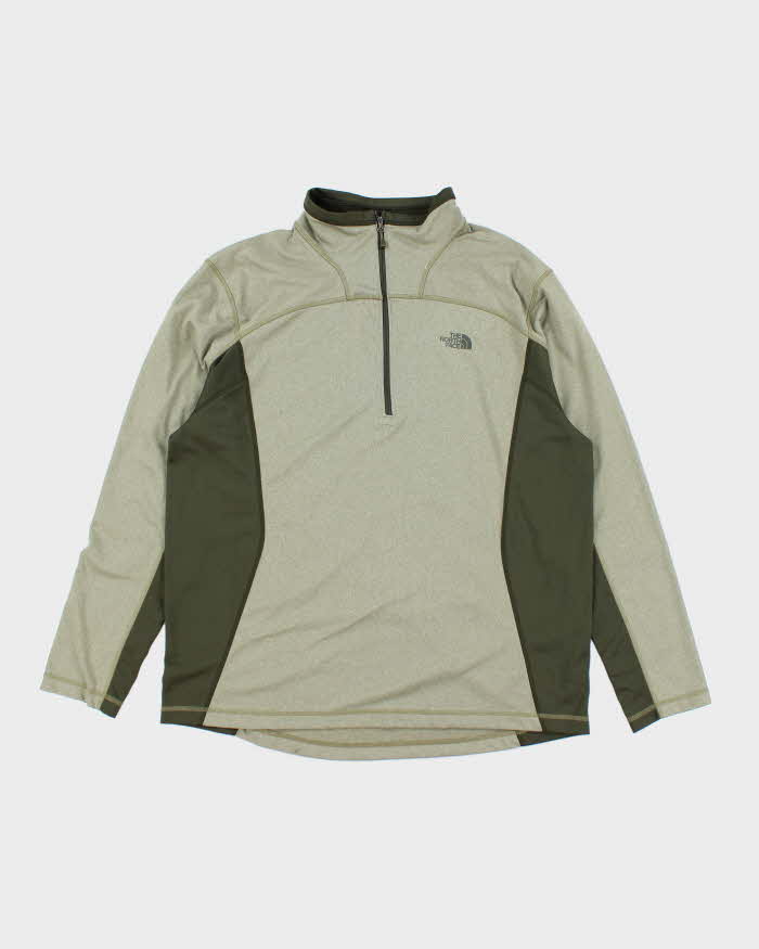 The North Face Green Full-Zip Fleece - XL