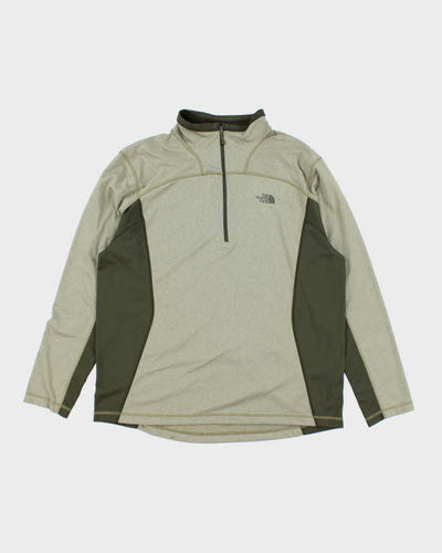 The North Face Green Full-Zip Fleece - XL