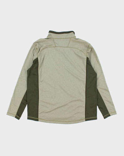 The North Face Green Full-Zip Fleece - XL