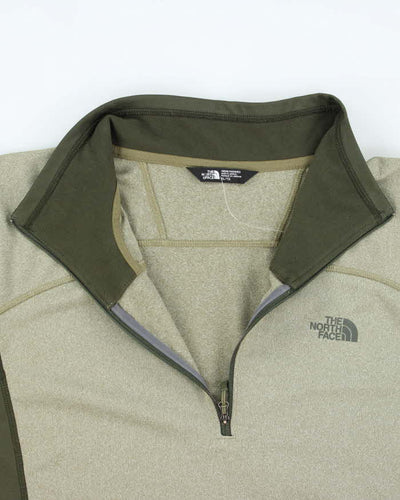 The North Face Green Full-Zip Fleece - XL