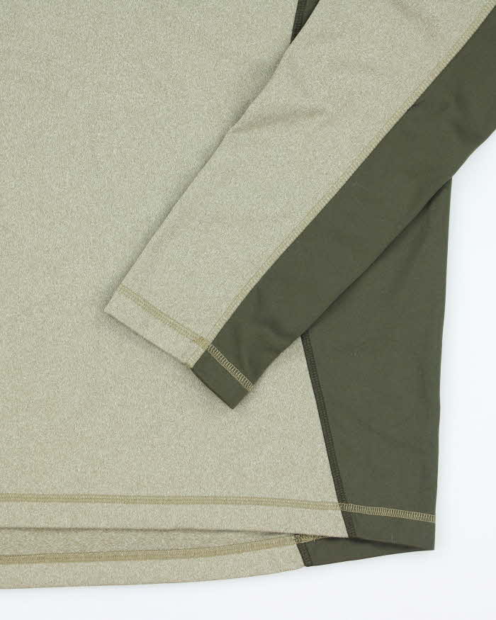 The North Face Green Full-Zip Fleece - XL