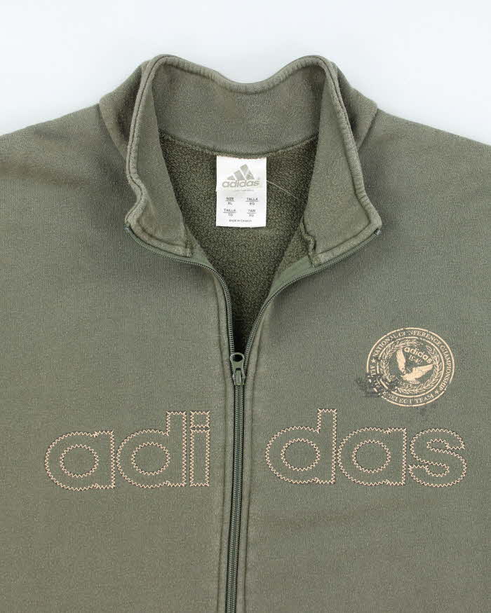 Vintage 2000's Adidas Full Zip Centre Logo Fleece - XL