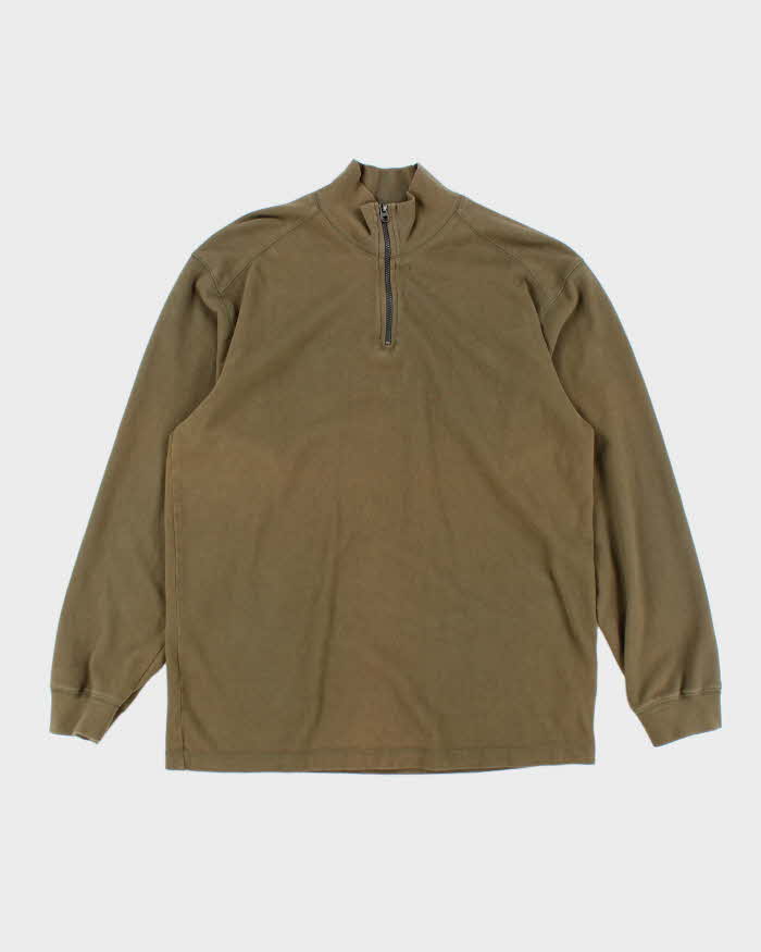 Vintage 90's Eddie Bauer Oversized Quarter Zip Fleece - S