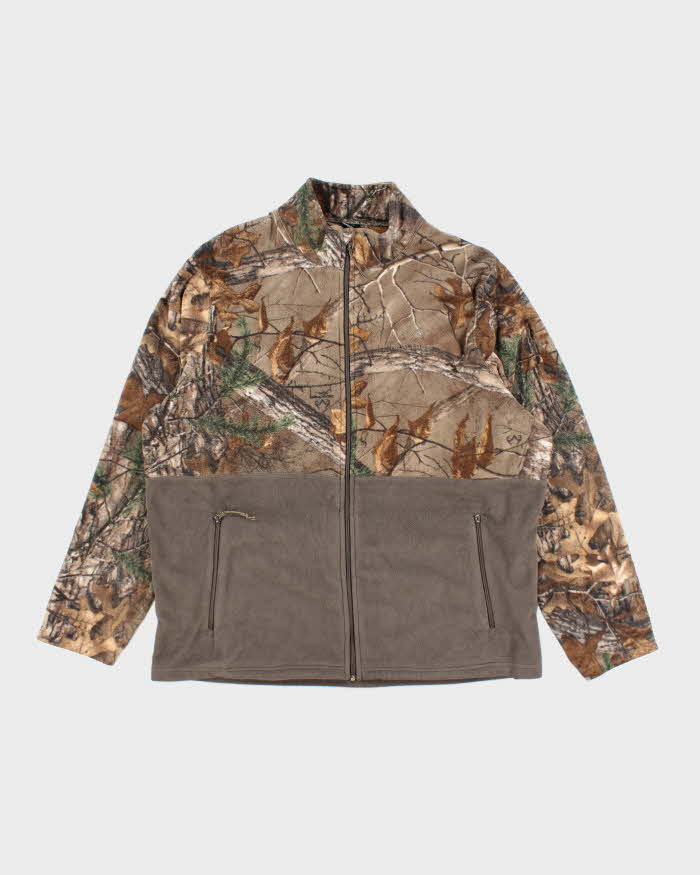 Vintage 2000's Real Tree Camouflage Full Zip Fleece - XXL