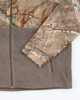 Vintage 2000's Real Tree Camouflage Full Zip Fleece - XXL