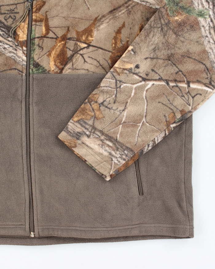 Vintage 2000's Real Tree Camouflage Full Zip Fleece - XXL