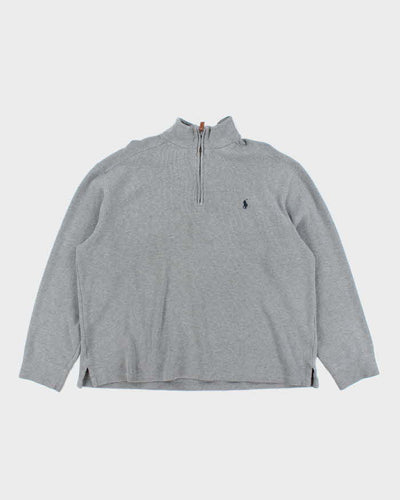 Vintage 2000's Ralph Lauren Small Horse Quarter Zip Fleece - XL