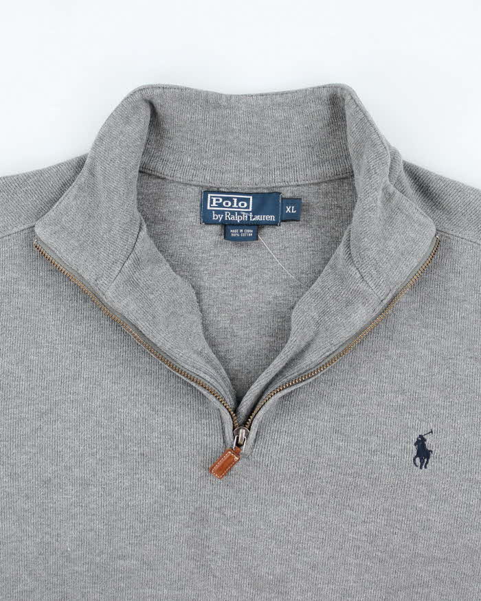 Vintage 2000's Ralph Lauren Small Horse Quarter Zip Fleece - XL