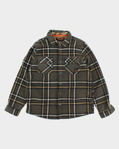 Vintage Realtree Checked Button-Up Fleece - L