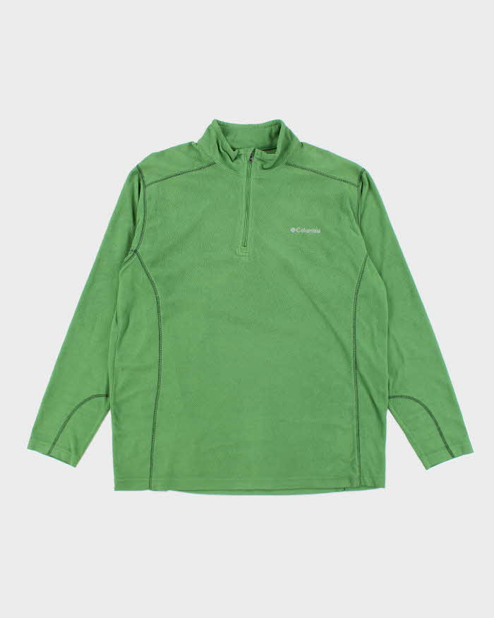 Vintage Columbia Green Quarter-Zip Fleece - L