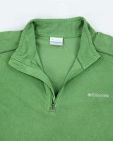 Vintage Columbia Green Quarter-Zip Fleece - L