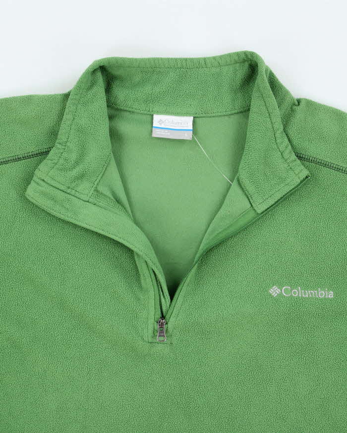 Vintage Columbia Green Quarter-Zip Fleece - L