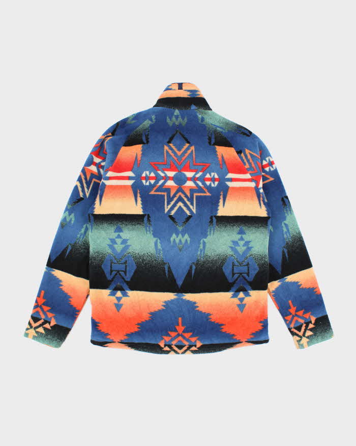 Vintage 2000's Ralph Lauren Geometric Patterned Full Zip Fleece - M