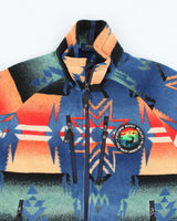 Vintage 2000's Ralph Lauren Geometric Patterned Full Zip Fleece - M
