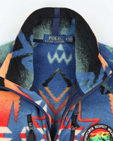 Vintage 2000's Ralph Lauren Geometric Patterned Full Zip Fleece - M