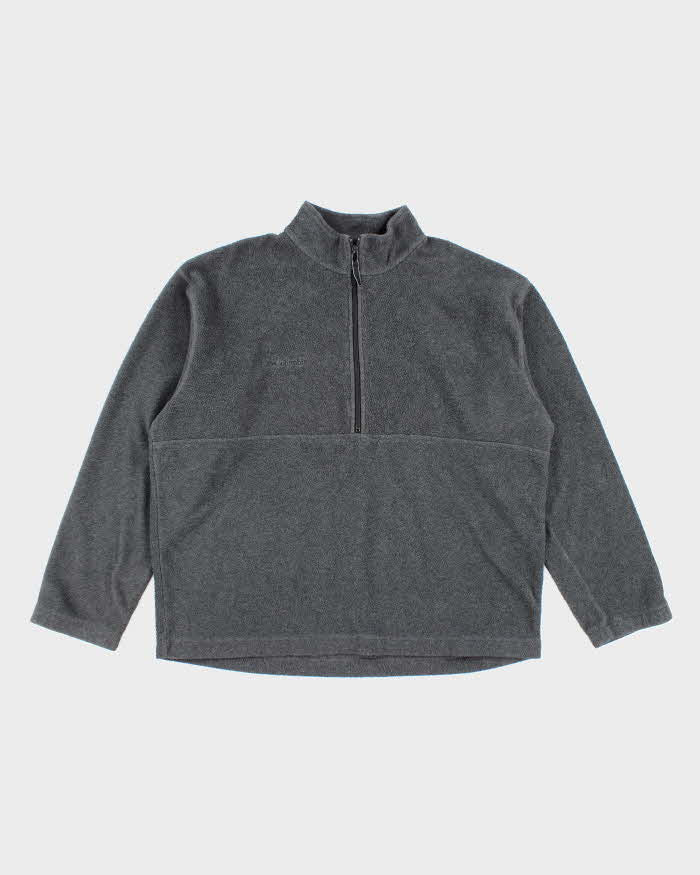 Vintage Columbia Grey Quarter-Zip Fleece - XL