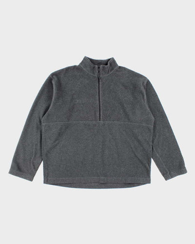 Vintage Columbia Grey Quarter-Zip Fleece - XL