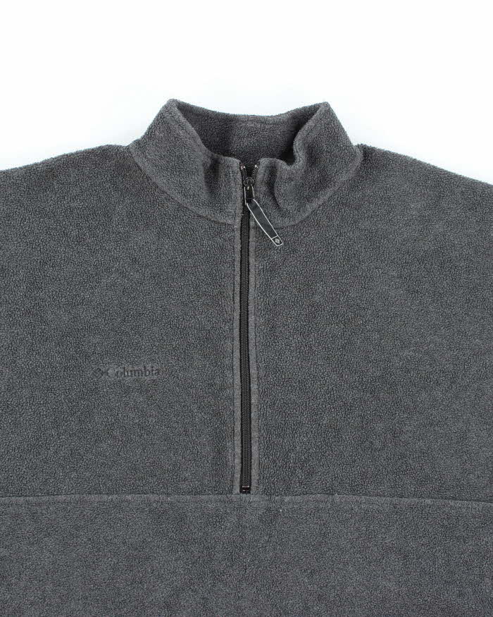 Vintage Columbia Grey Quarter-Zip Fleece - XL
