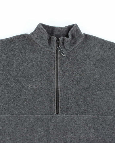 Vintage Columbia Grey Quarter-Zip Fleece - XL