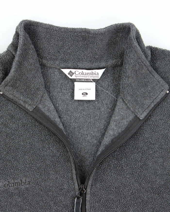 Vintage Columbia Grey Quarter-Zip Fleece - XL